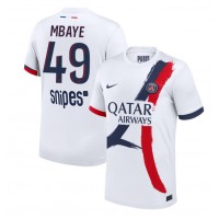 Stroje piłkarskie Paris Saint-Germain Ibrahim Mbaye #49 Koszulka Wyjazdowej 2025-26 Krótki Rękaw